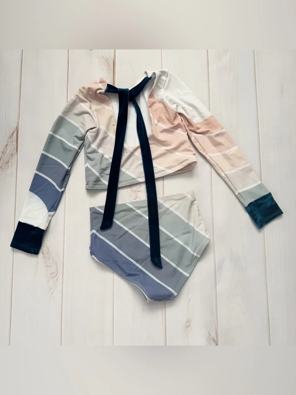 Saint Ida Ocean Tide Two Piece Rash Guard